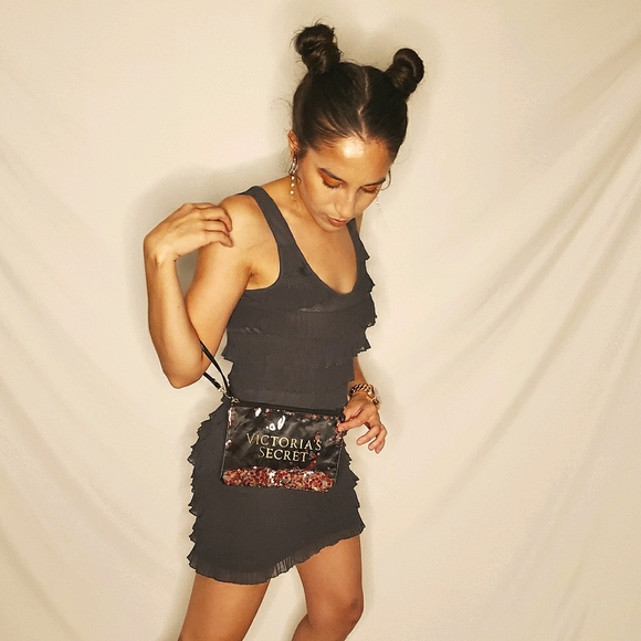 VICTORIA SECRET Confetti SEQUINS Wristlet - Picture 2 of 7